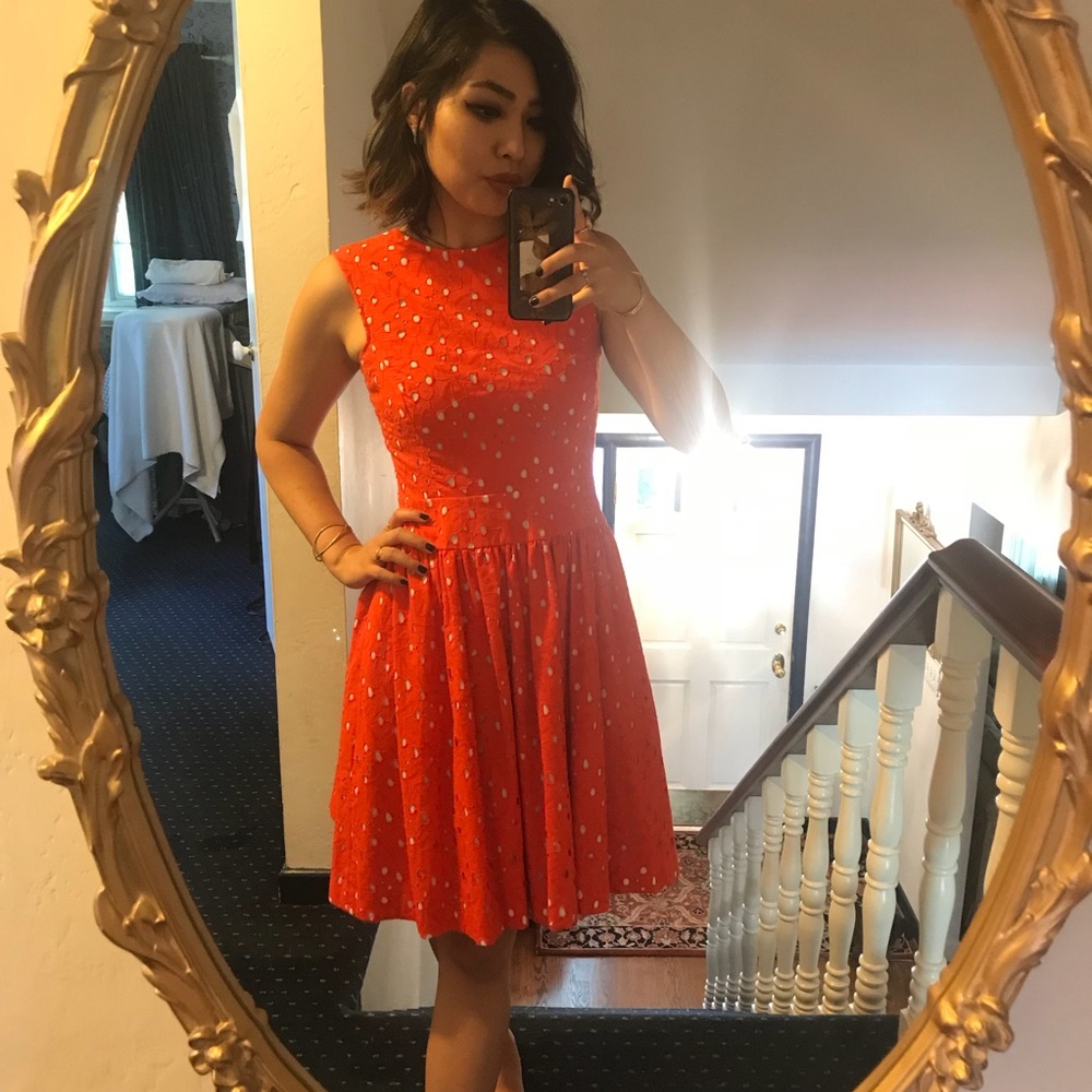 Vince Camuto Fiery Orange dress🔥✨ - Picture 3 of 6